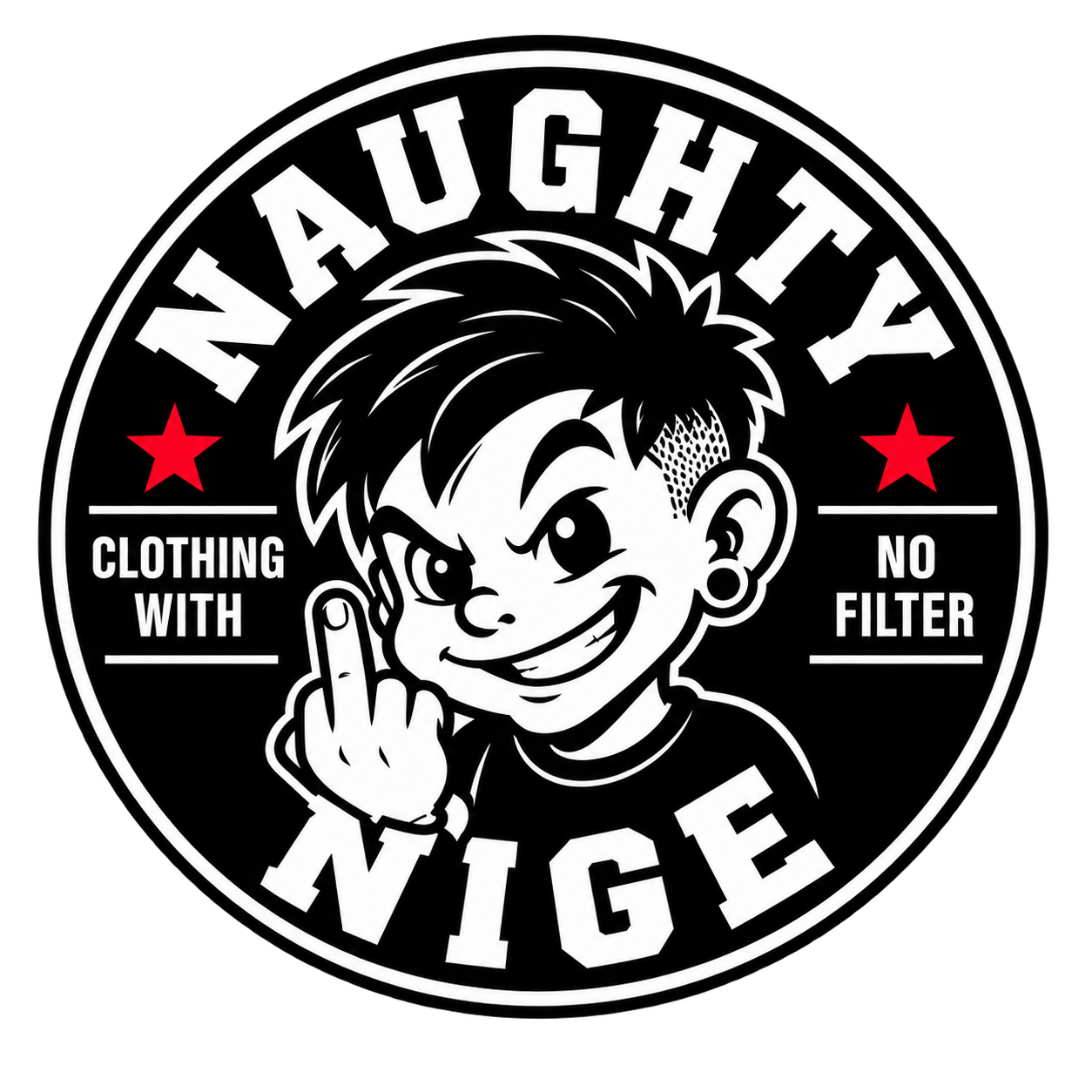 Naughty Nige — Clothing with no filter